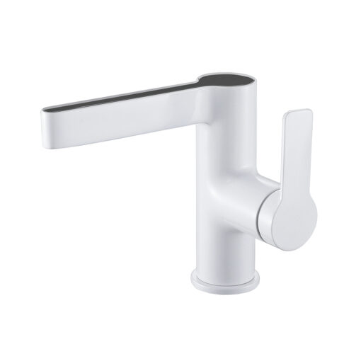 Washbasin tap with display white WAHLBACH QMIX300