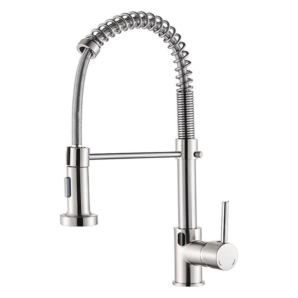 Sensor kitchen mixer tap stainless steel WAHLBACH QMIX840