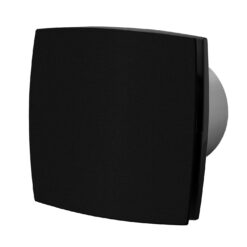 Bathroom fan on/off 150 mm matt black Silent