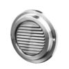 Air vent round with fixed blades stainless steel for Ø125 mm