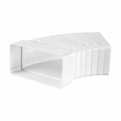 Ventilation duct flat 110x54mm bend variable horizontal
