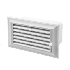 Ventilation duct flat 220×54 mm PVC wall grid