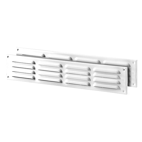 Aluminium vent 305x80mm white 2 pieces