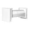 Wall vent kit with Pollen filter for ventilation tube Ø100 mm