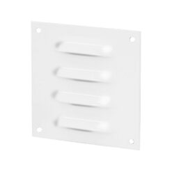 Ventilation grille aluminium 70×70 mm white