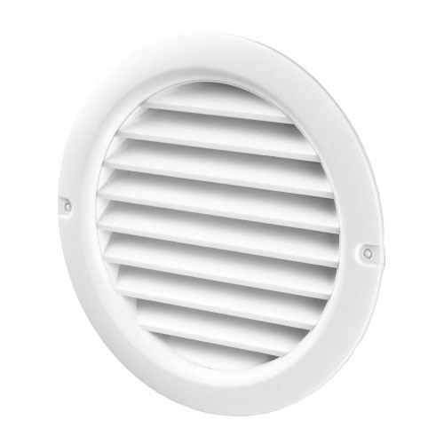 Air vent round plastic white Ø100 mm