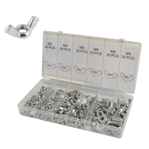 Assortment kit wing nuts – 150 pieces