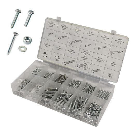 Assortment kit screws, nuts and bolts – 347 pieces