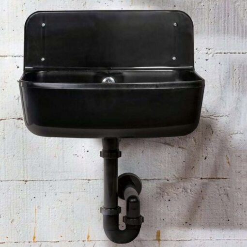 Utility sink PP black 49 cm